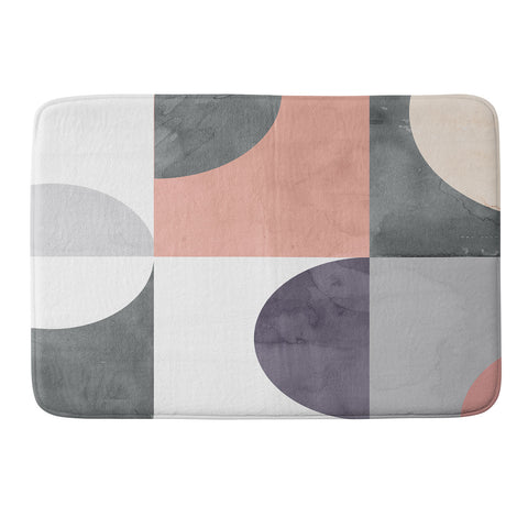 Emanuela Carratoni Geometric Moontime Memory Foam Bath Mat
