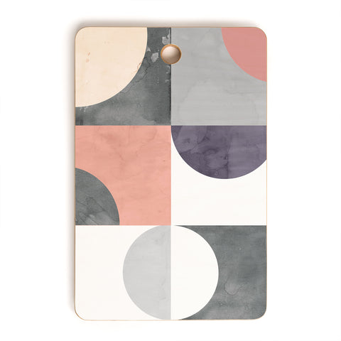 Emanuela Carratoni Geometric Moontime Cutting Board Rectangle