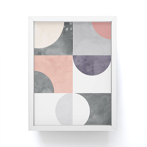 Emanuela Carratoni Geometric Moontime Framed Mini Art Print