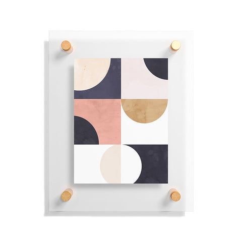 Emanuela Carratoni Geometric Moontime II Floating Acrylic Print