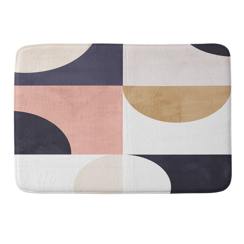 Emanuela Carratoni Geometric Moontime II Memory Foam Bath Mat