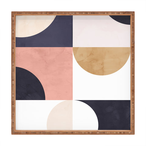Emanuela Carratoni Geometric Moontime II Square Tray