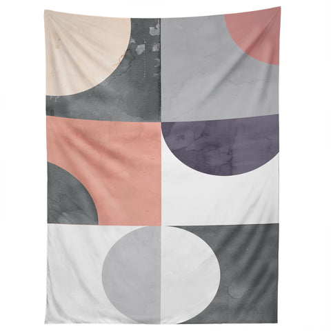Emanuela Carratoni Geometric Moontime Tapestry