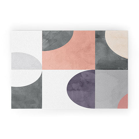 Emanuela Carratoni Geometric Moontime Welcome Mat