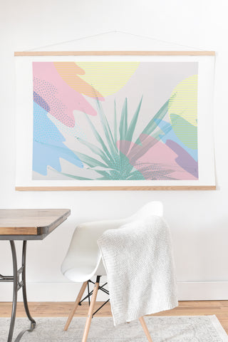 Emanuela Carratoni Geometric Palm Art Print And Hanger