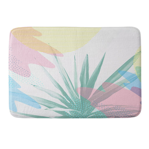 Emanuela Carratoni Geometric Palm Memory Foam Bath Mat