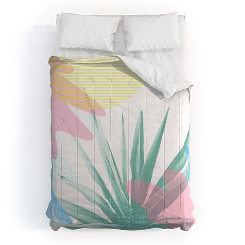 Emanuela Carratoni Geometric Palm Comforter