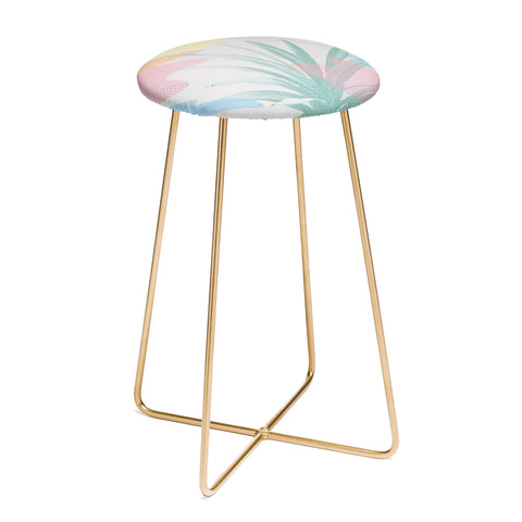 Emanuela Carratoni Geometric Palm Counter Stool