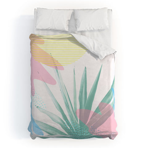 Emanuela Carratoni Geometric Palm Duvet Cover