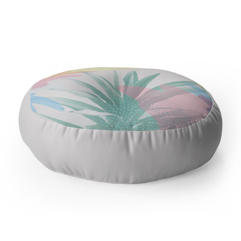 Emanuela Carratoni Geometric Palm Floor Pillow Round