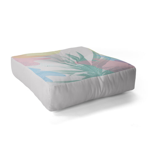 Emanuela Carratoni Geometric Palm Floor Pillow Square