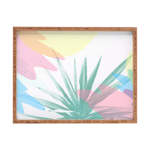 Emanuela Carratoni Geometric Palm Rectangular Tray