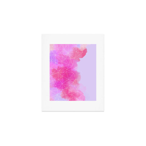Emanuela Carratoni Geometric Pink Shadows Art Print