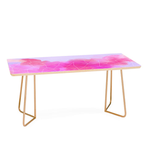 Emanuela Carratoni Geometric Pink Shadows Coffee Table