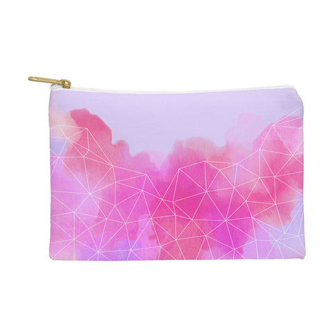Emanuela Carratoni Geometric Pink Shadows Pouch