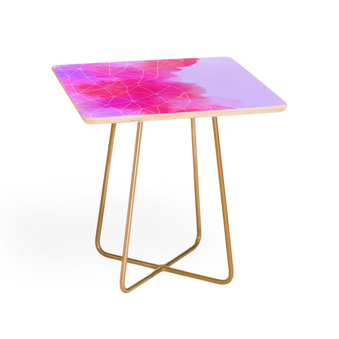 Emanuela Carratoni Geometric Pink Shadows Side Table
