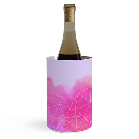 Emanuela Carratoni Geometric Pink Shadows Wine Chiller