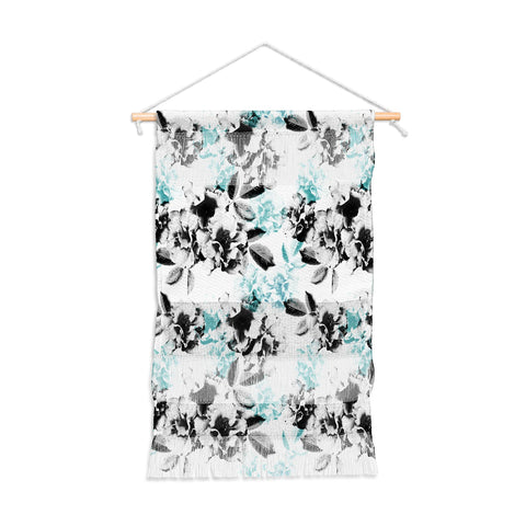 Emanuela Carratoni Gray and Blue Rose Garden Wall Hanging Portrait