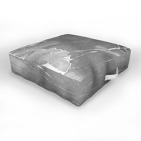 Emanuela Carratoni Grey Marble Outdoor Floor Cushion