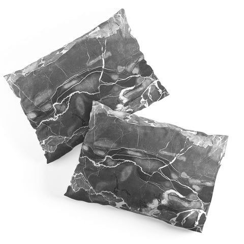 Emanuela Carratoni Grey Marble Pillow Shams