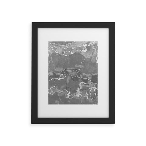 Emanuela Carratoni Grey Marble Framed Art Print