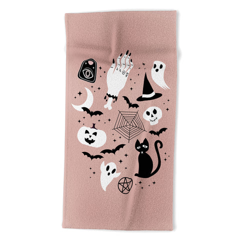 Emanuela Carratoni Halloween Strange Things Beach Towel