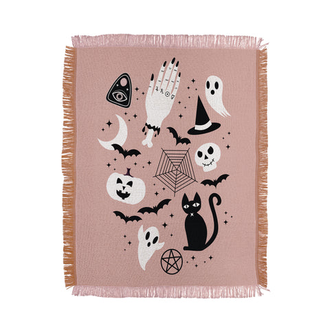 Emanuela Carratoni Halloween Strange Things Throw Blanket
