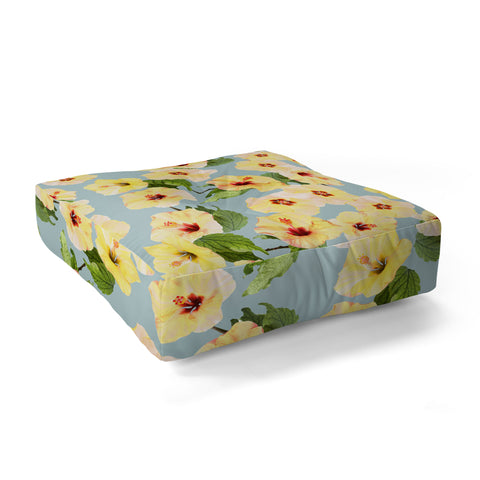 Emanuela Carratoni Hawaiian Style Floor Pillow Square
