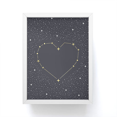 Emanuela Carratoni Heart Constellation Framed Mini Art Print