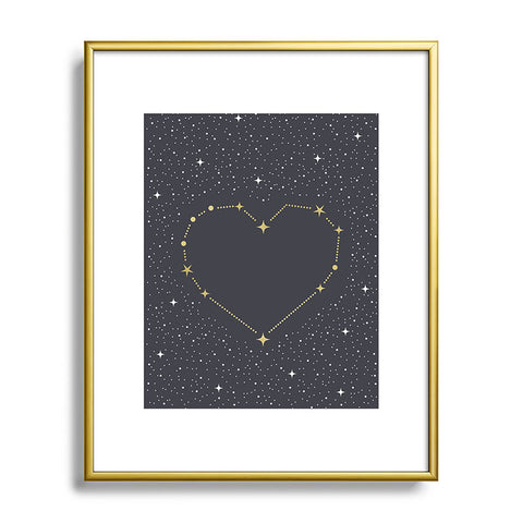 Emanuela Carratoni Heart Constellation Metal Framed Art Print