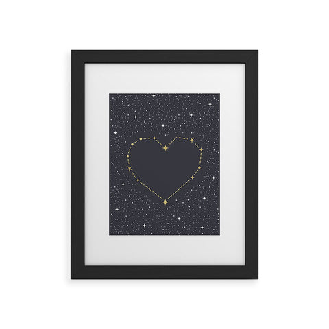 Emanuela Carratoni Heart Constellation Framed Art Print