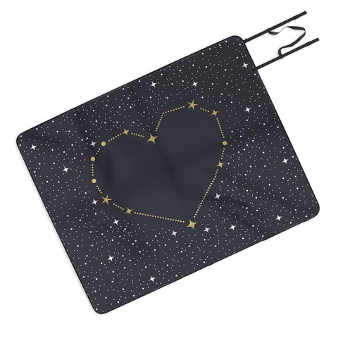 Emanuela Carratoni Heart Constellation Picnic Blanket