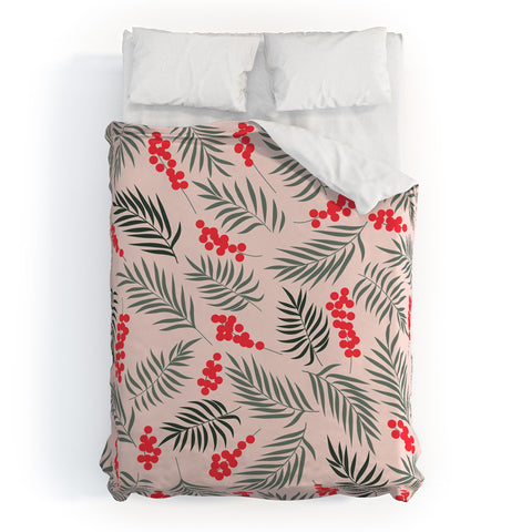 Emanuela Carratoni Holiday Mistletoe Duvet Cover