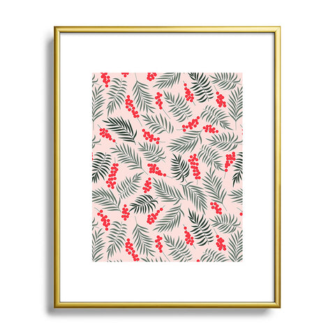 Emanuela Carratoni Holiday Mistletoe Metal Framed Art Print