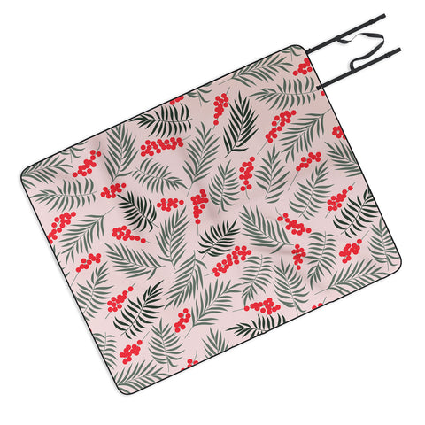 Emanuela Carratoni Holiday Mistletoe Picnic Blanket