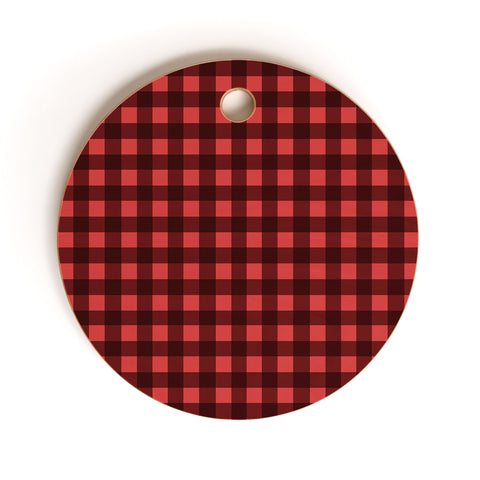 Emanuela Carratoni Holiday Vichy Theme Cutting Board Round