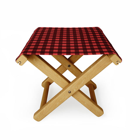 Emanuela Carratoni Holiday Vichy Theme Folding Stool