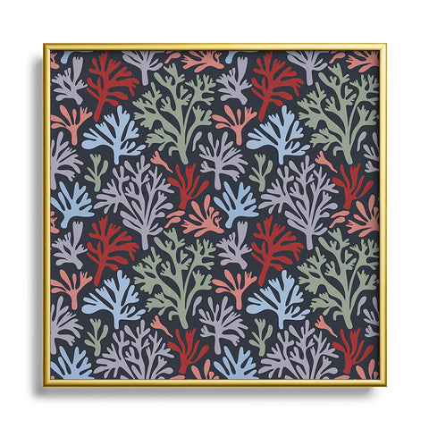 Emanuela Carratoni Icelandic Moss Square Metal Framed Art Print