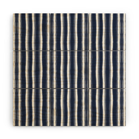 Emanuela Carratoni Indigo Style Wood Wall Mural