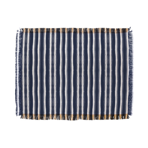 Emanuela Carratoni Indigo Style Throw Blanket