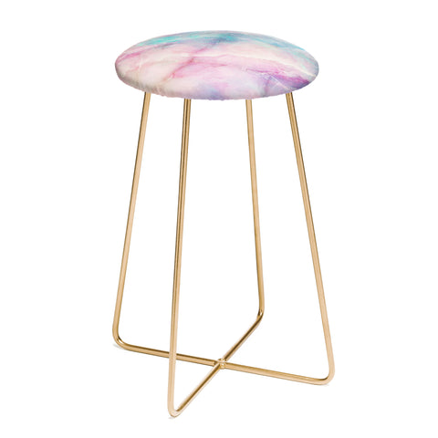 Emanuela Carratoni Iridescent Marble Counter Stool