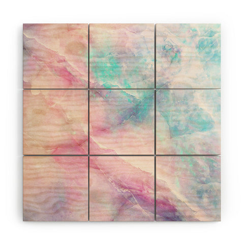 Emanuela Carratoni Iridescent Marble Wood Wall Mural