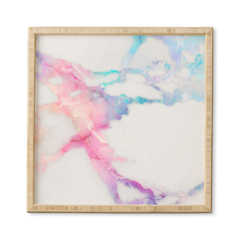 Emanuela Carratoni Iridescent Vein Marble Framed Wall Art