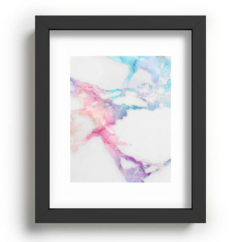 Emanuela Carratoni Iridescent Vein Marble Recessed Framing Rectangle