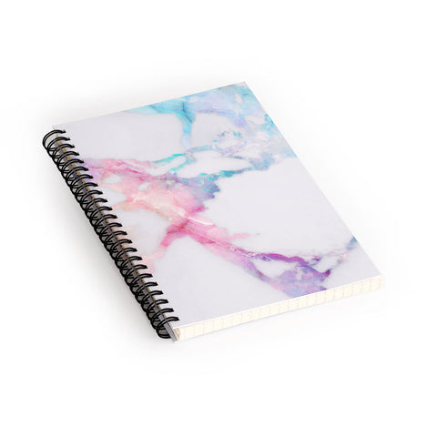 Emanuela Carratoni Iridescent Vein Marble Spiral Notebook