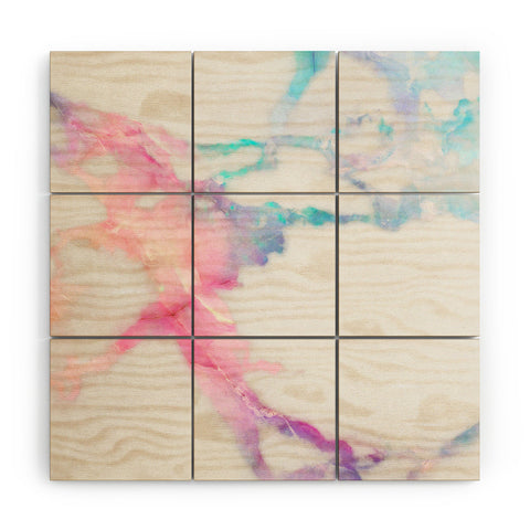 Emanuela Carratoni Iridescent Vein Marble Wood Wall Mural