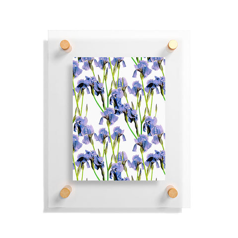 Emanuela Carratoni Iris Spring Pattern Floating Acrylic Print