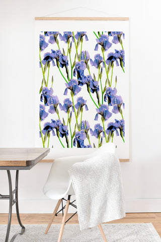 Emanuela Carratoni Iris Spring Pattern Art Print And Hanger