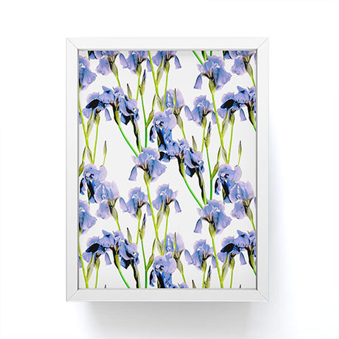 Emanuela Carratoni Iris Spring Pattern Framed Mini Art Print
