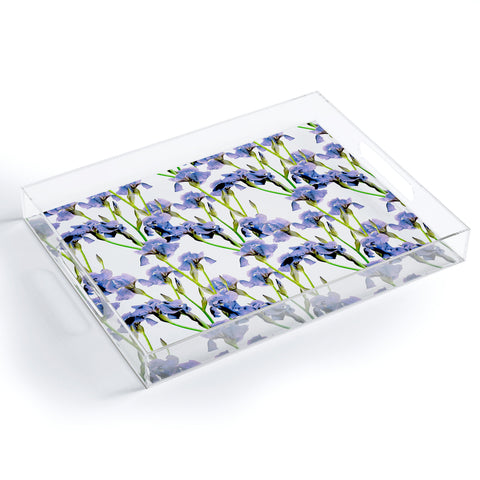 Emanuela Carratoni Iris Spring Pattern Acrylic Tray